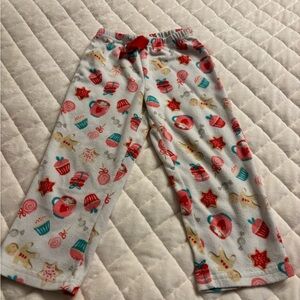 Carter's Kids Pajama Bottoms with Red and White Festive Print